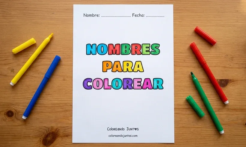 Coloriages de prénoms gratuits à imprimer - Colorions Ensemble